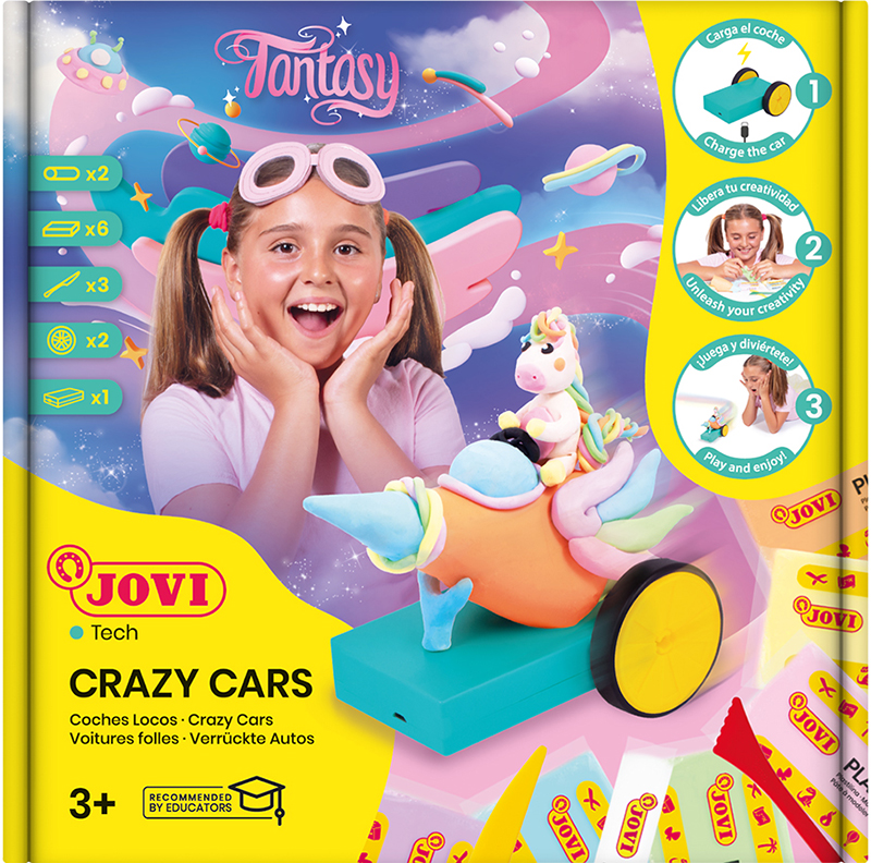 Image of Lerset JOVItech Plastilina crazy cars fantasy kit JT102 3+ (4F) 7033176 8412027033176