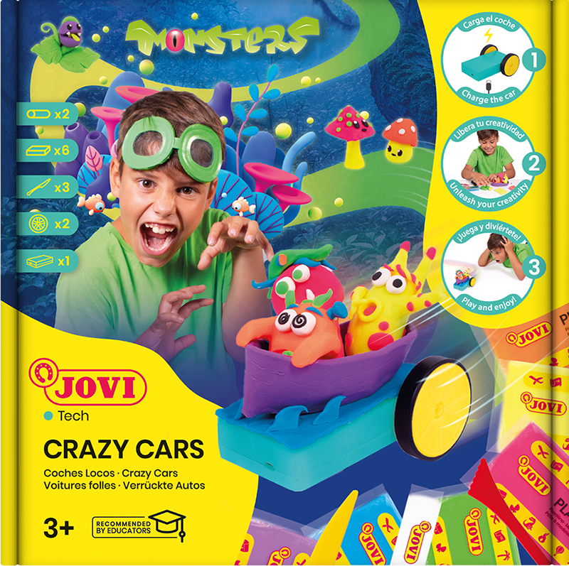 Image of Lerset JOVItech Plastilina crazy cars monster kit JT103 3+ (4F) 7033183 8412027033183