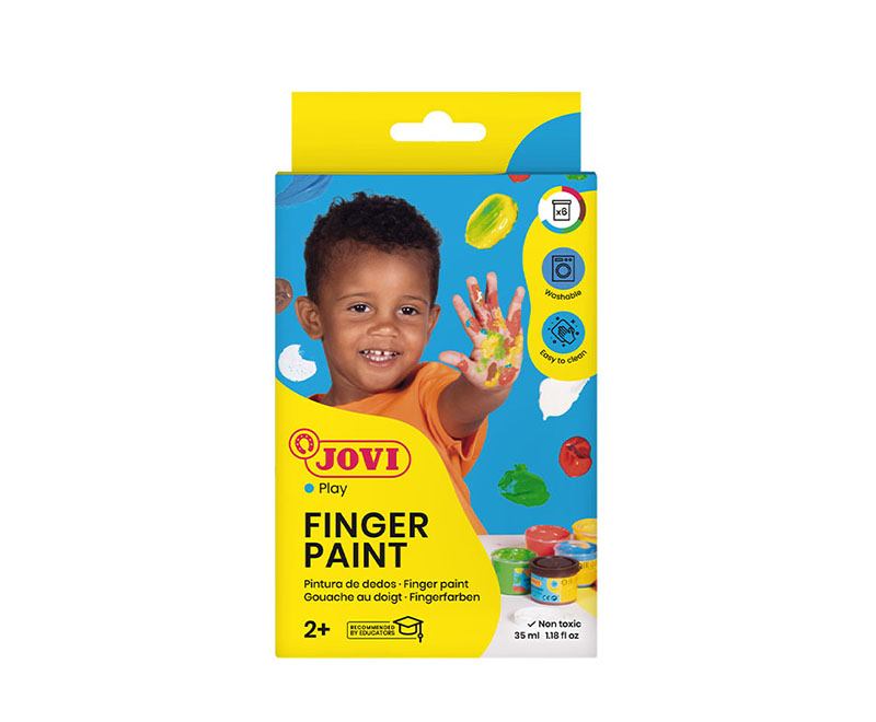 Image of Fingerfärgset JOVI FINGER PAINT 5 jars 35 ml ass. colours 540B 2+ (6F) 7033282 8412027033282