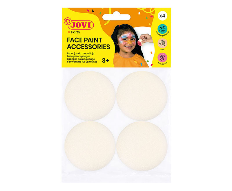 Image of Ansiktsfärgset JOVI FACE PAINT ACC. 4 face sponges 17904SP 3+ (12F) 7033466 8412027033466
