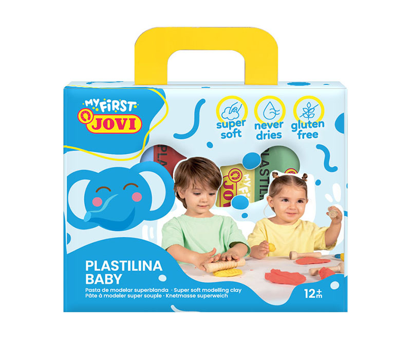 Image of Lerset Jovi MY FIRST PLASTILINA Baby Case box 4 bars 38 g modelling clay assorted colours  372/4 7034944 8412027034944