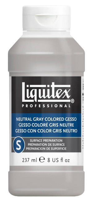 Image of Akrylmedium Liquitex Colored Gesso Grey 237 ml 5320599 094376924008