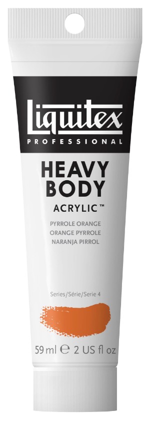 Image of Akrylfärg Liquitex Heavy Body 59ml  Pyrrole Orange 323 (3F) S4 1045323 094376943436