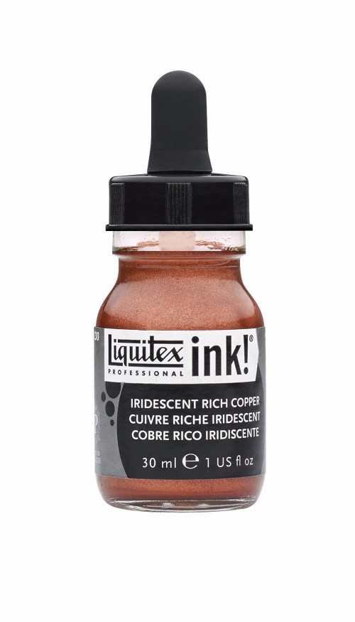 Image of Akrylfärg Liquitex Prof. Ink 30ml  Iridescent rich copper 230 (3F) 4260230 094376975840