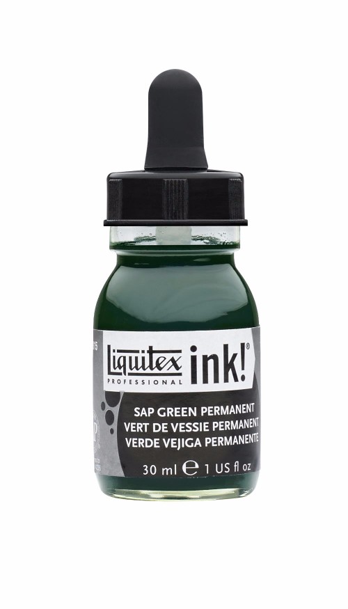 Image of Akrylfärg Liquitex Prof. Ink 30ml  Sap green permanent 315 (3F) 4260315 094376975888