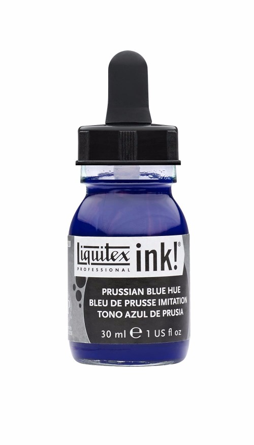 Image of Akrylfärg Liquitex Prof. Ink 30ml  Prussian blue hue 320 (3F) 4260320 094376975925