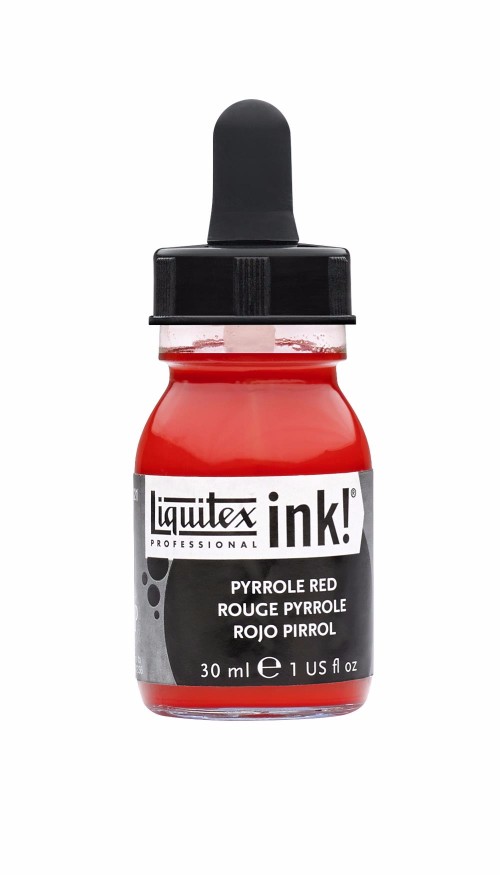 Image of Akrylfärg Liquitex Prof. Ink 30ml  Pyrrole red 321 (3F) 4260321 094376975932