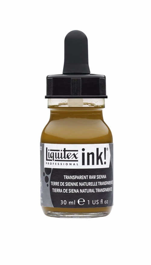 Image of Akrylfärg Liquitex Prof. Ink 30ml  Transparent raw sienna 332 (3F) 4260332 094376975949