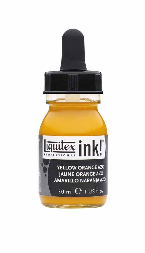 Image of Akrylfärg Liquitex Prof. Ink 30ml  Yellow orange azo 414 (3F) 4260414 094376975987