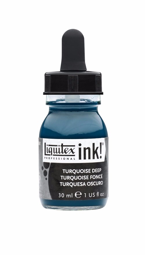 Image of Akrylfärg Liquitex Prof. Ink 30ml  Turquoise deep 561 (3F) 4260561 094376976021