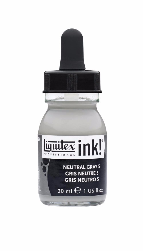 Image of Akrylfärg Liquitex Prof. Ink 30ml  Neutral grey 5 599 (3F) 4260599 094376976038