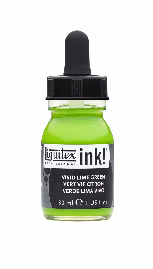 Image of Akrylfärg Liquitex Prof. Ink 30ml  Vivid lime green 740 (3F) 4260740 094376976052