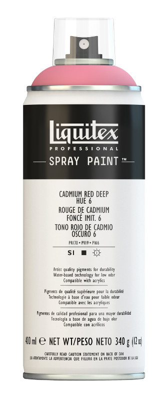 Image of Sprayfärg Liquitex 400ml Cadmium Red Deep Hue 6 6311 (3F) utgått 4456311 884955023976