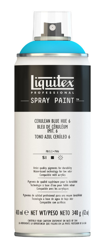 Image of Sprayfärg Liquitex 400ml Cerulean Blue Hue 6 6470 (3F) 4456470 884955024218