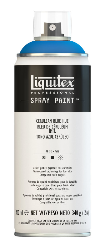 Image of Sprayfärg Liquitex 400ml Cerulean Blue Hue 0470 (3F) 4450470 884955024225