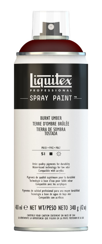 Image of Sprayfärg Liquitex 400ml Burnt Umber 0128 (3F) 4450128 884955024485