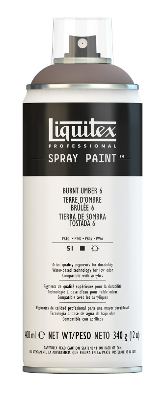 Image of Sprayfärg Liquitex 400ml Burnt Umber 6 6128 (3F) 4456128 884955024508