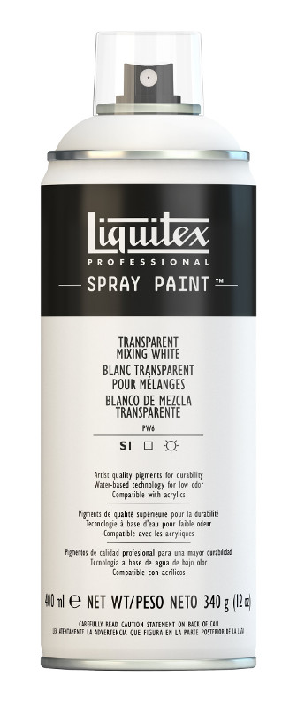 Image of Sprayfärg Liquitex 400ml Transparent Mixing White 0430 (3F) 4450430 884955024706