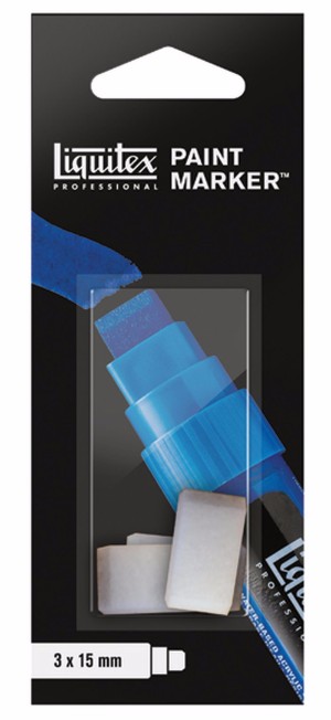 Image of Akrylmarkerset Liquitex  LQX Paint Marker Wide Nib Pack 3-p 4690003 887452001232