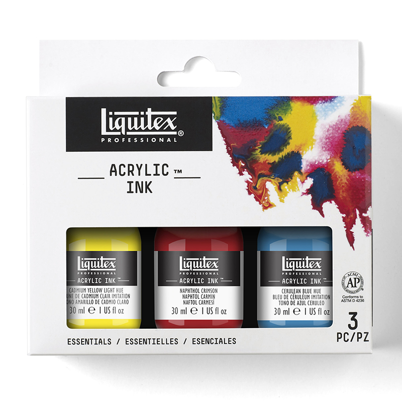 Image of Akrylfärgset Liquitex Prof. Ink  Set om 3 ink 3699238 887452002963