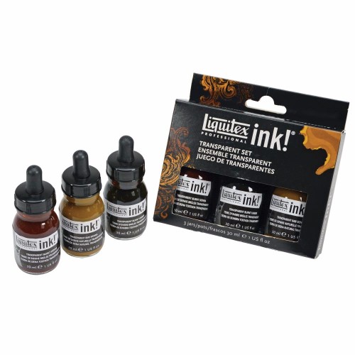 Image of Akrylfärgset Liquitex Prof. Ink  Set om3 ink Transparent 3699239 887452002970