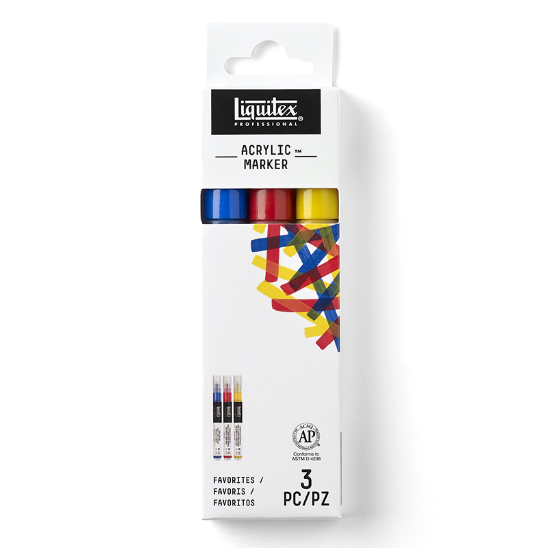 Image of Akrylmarkerset Liquitex  LQX Paint Marker 3 set Classic (3F) 3699243 887452003014