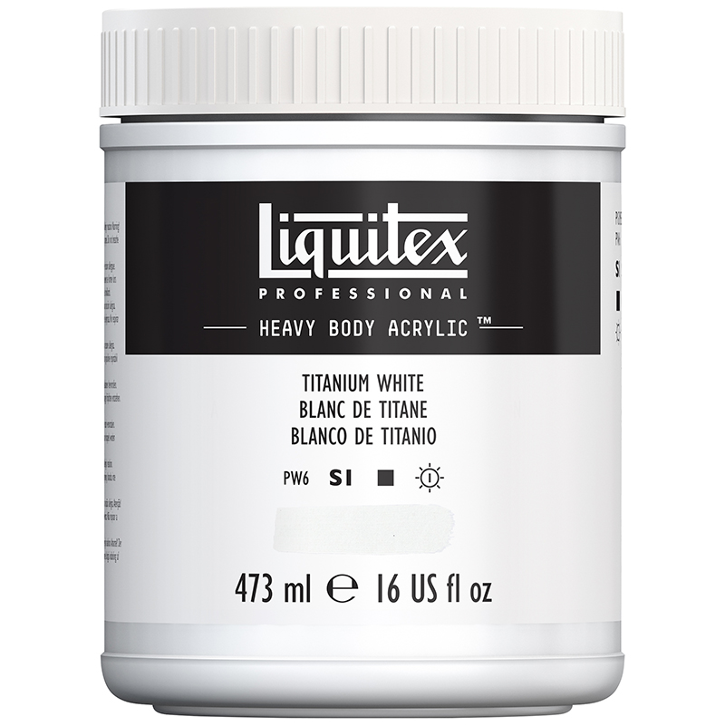 Image of Akrylfärg Liquitex Heavy Body 473ml  Titanium white 432 * 4412432 887452030171