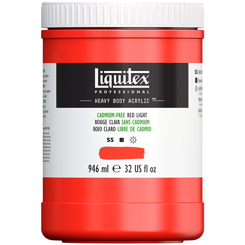 Image of Akrylfärg Liquitex Heavy Body 946ml cadmium-free red light 893 4413893 887452030317