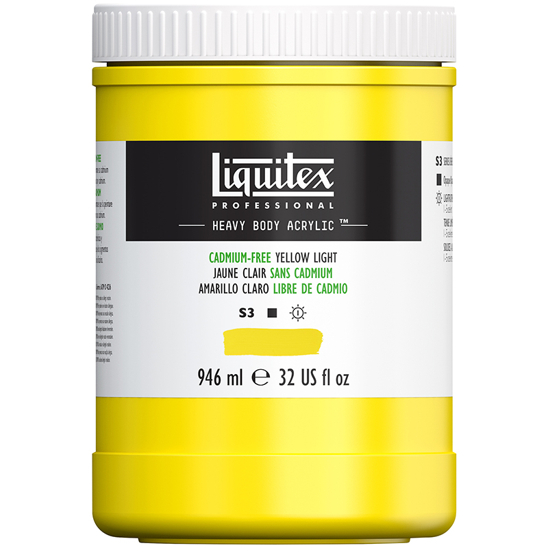 Image of Akrylfärg Liquitex Heavy Body 946ml cad-free yellow light 889 4413889 887452030331