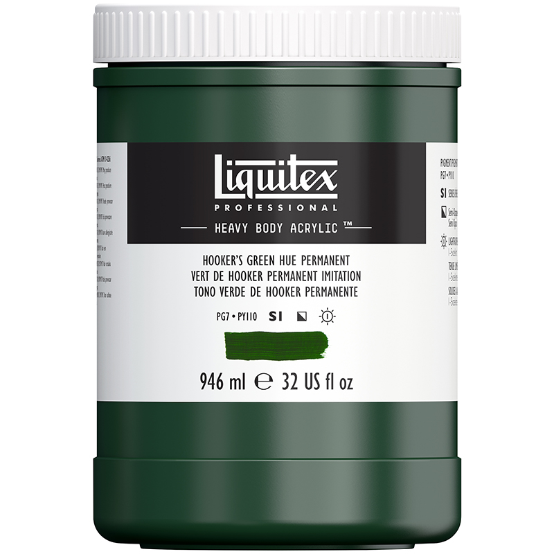 Image of Akrylfärg Liquitex Heavy Body 946ml hookers green hue perm 224 4413224 887452030355