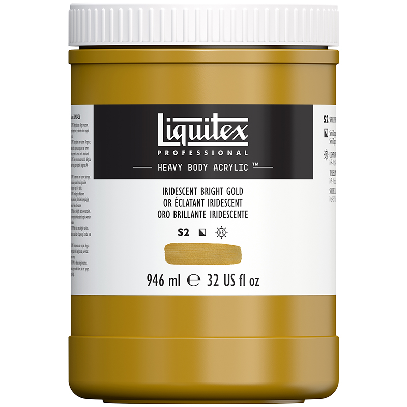 Image of Akrylfärg Liquitex Heavy Body 946ml iridescent bright gold 234 4413234 887452030362