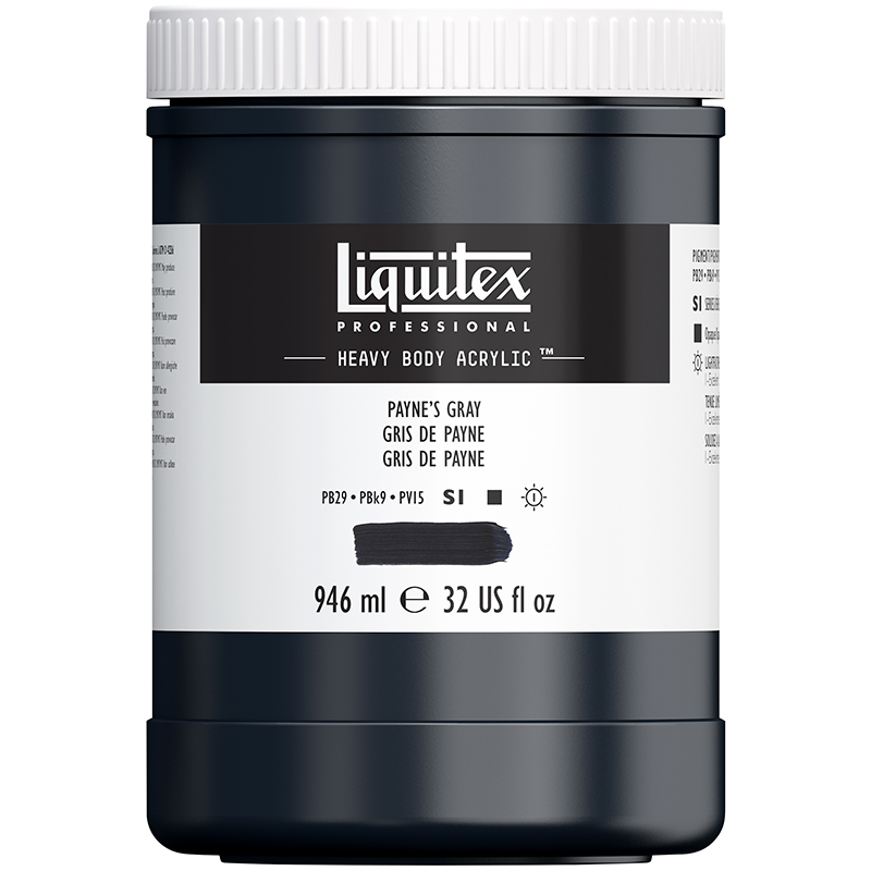 Image of Akrylfärg Liquitex Heavy Body 946ml payne's gray 310 4413310 887452030386
