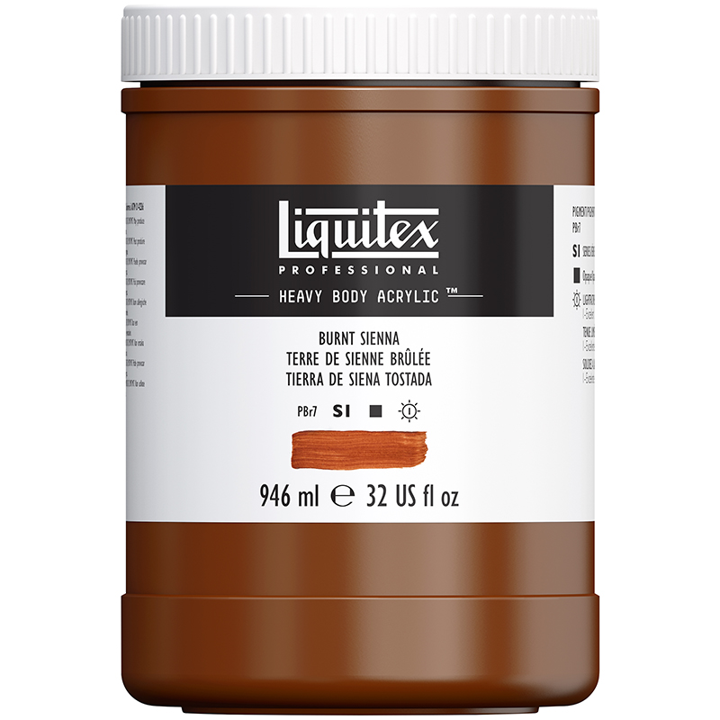 Image of Akrylfärg Liquitex Heavy Body 946ml burnt sienna 127 4413127 887452030409