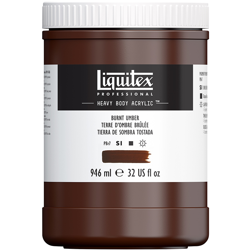 Image of Akrylfärg Liquitex Heavy Body 946ml burnt umber 128 4413128 887452030416
