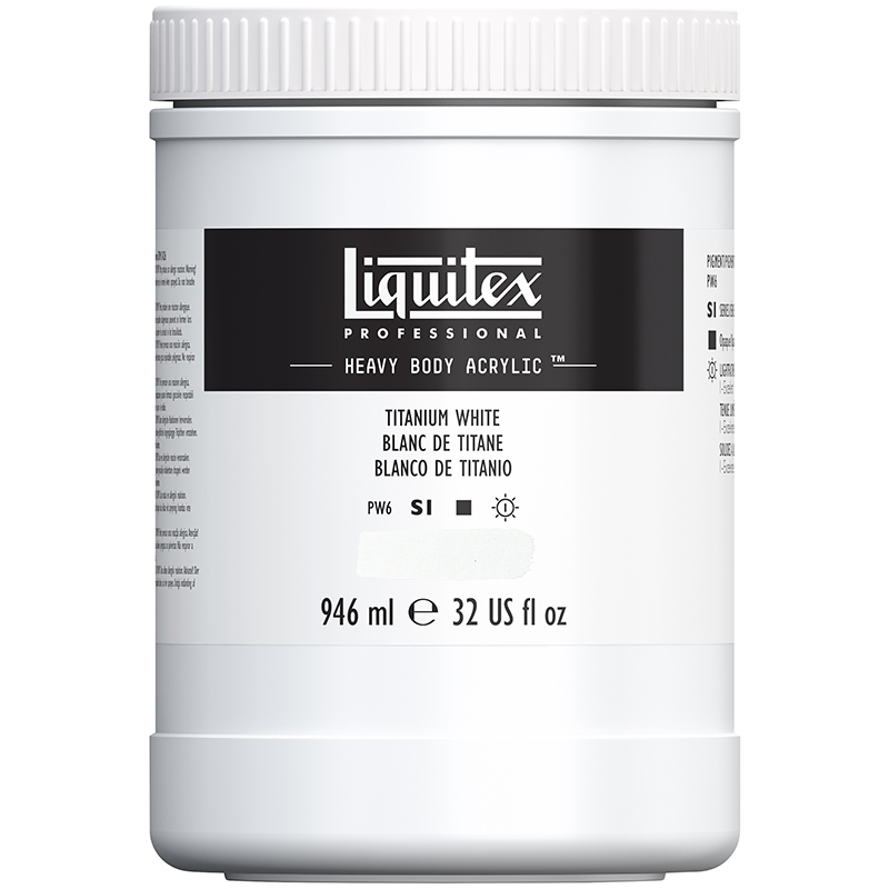 Image of Akrylfärg Liquitex Heavy Body 946ml titanium white 432 4413432 887452030515