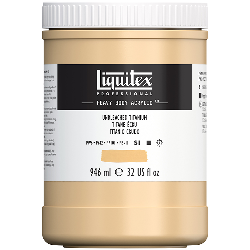Image of Akrylfärg Liquitex Heavy Body 946ml unbleached titanium 434 4413434 887452030522