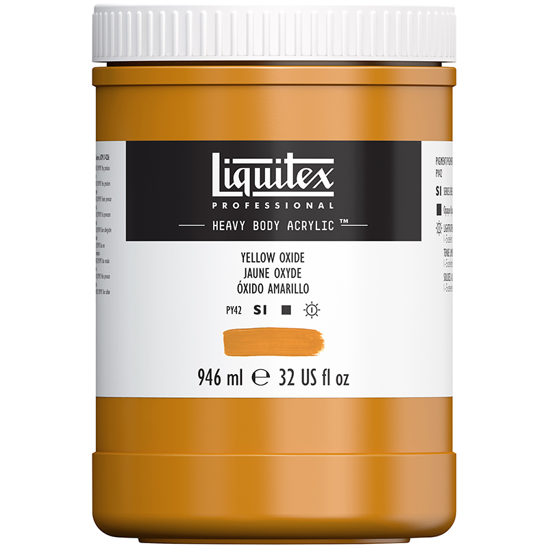 Image of Akrylfärg Liquitex Heavy Body 946ml yellow oxide 416 4413416 887452030546