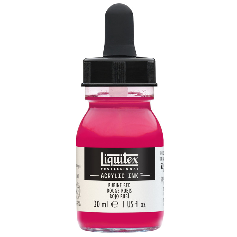 Image of Akrylfärg Liquitex Prof. Ink 30ml BTL RUBINE RED (3F) 4260388 887452047674