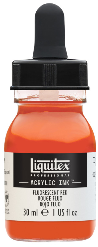 Image of Akrylfärg Liquitex Prof. Ink 30ml BTL FLUORESCENT RED (3F) 4260983 887452048503