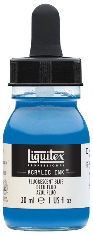 Image of Akrylfärg Liquitex Prof. Ink 30ml BTL FLUORESCENT BLUE (3F) 4260984 887452048589