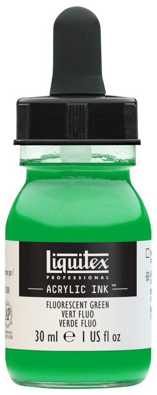 Image of Akrylfärg Liquitex Prof. Ink 30ml BTL FLUORESCENT GREEN (3F) 4260985 887452048596