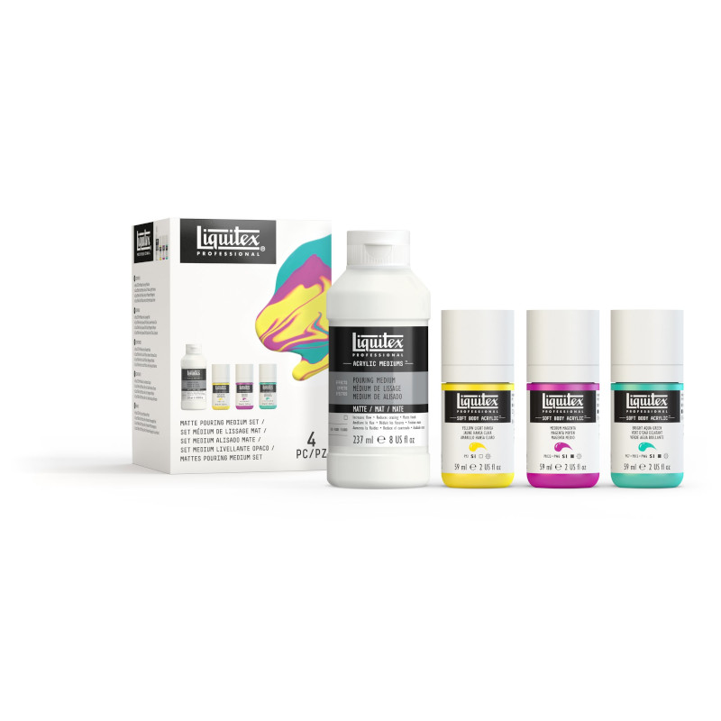 Image of Akrylmedium Liquitex MATTE POURING MEDIUM + SOFT BODY SET 3699380 887452048695