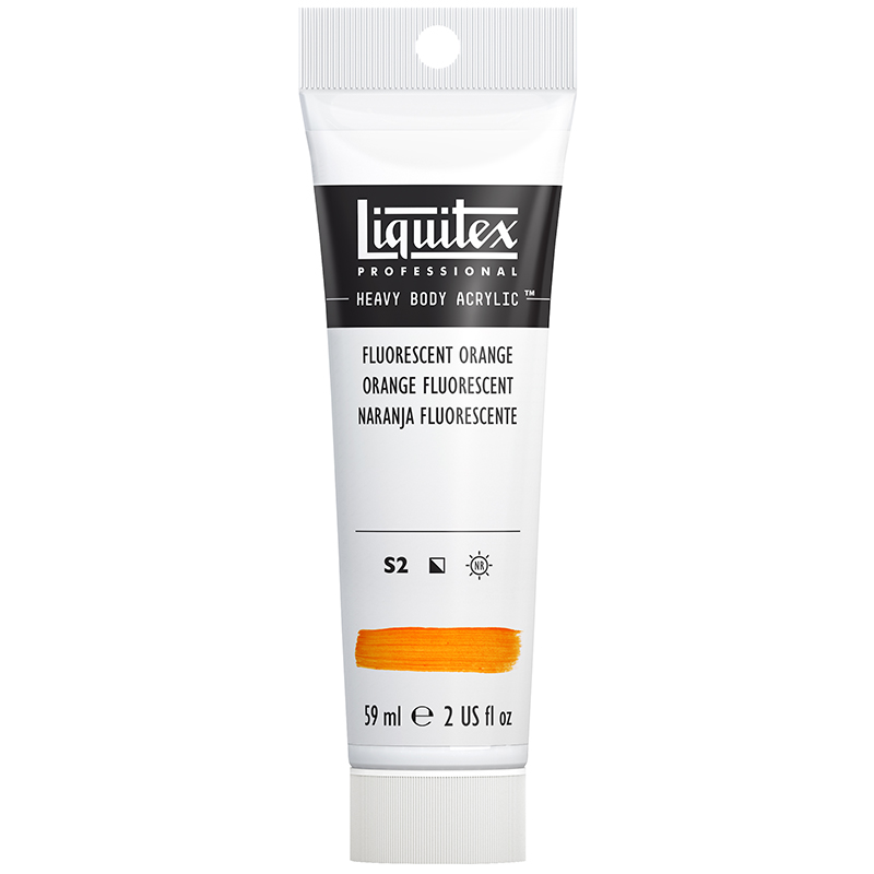 Image of Akrylfärg Liquitex Heavy Body 59ml Fluorescent Orange S2 (3F) 1045982 887452048763
