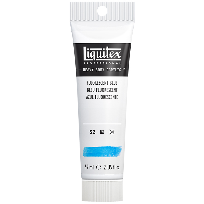 Image of Akrylfärg Liquitex Heavy Body 59ml Fluorescent Blue S2 (3F) 1045984 887452048794
