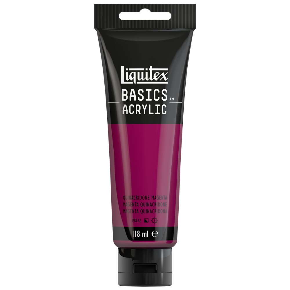 Image of Akrylfärg Liquitex Basics 118ml  Acra magenta (Quinacridone) 114 (3F) 1046114 887452049364