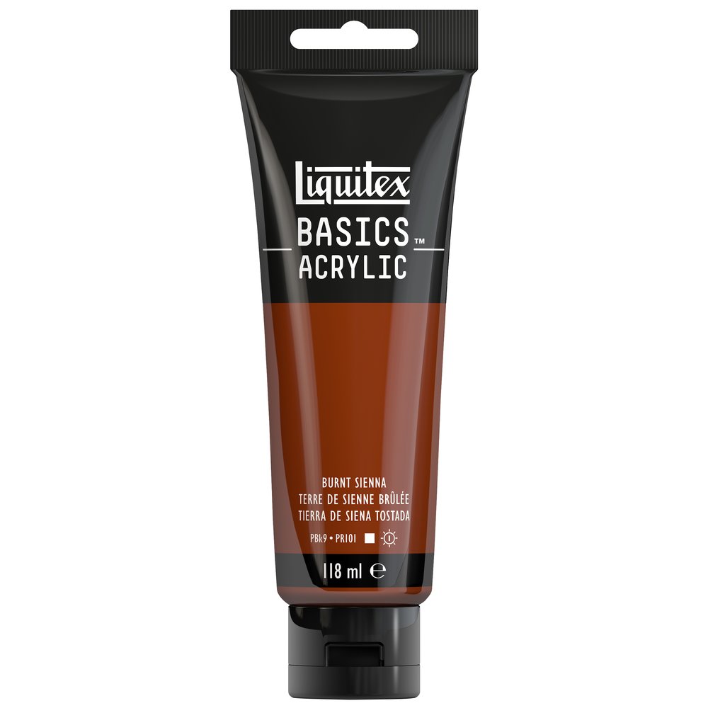 Image of Akrylfärg Liquitex Basics 118ml  Burnt sienna 127 (3F) 1046127 887452049395