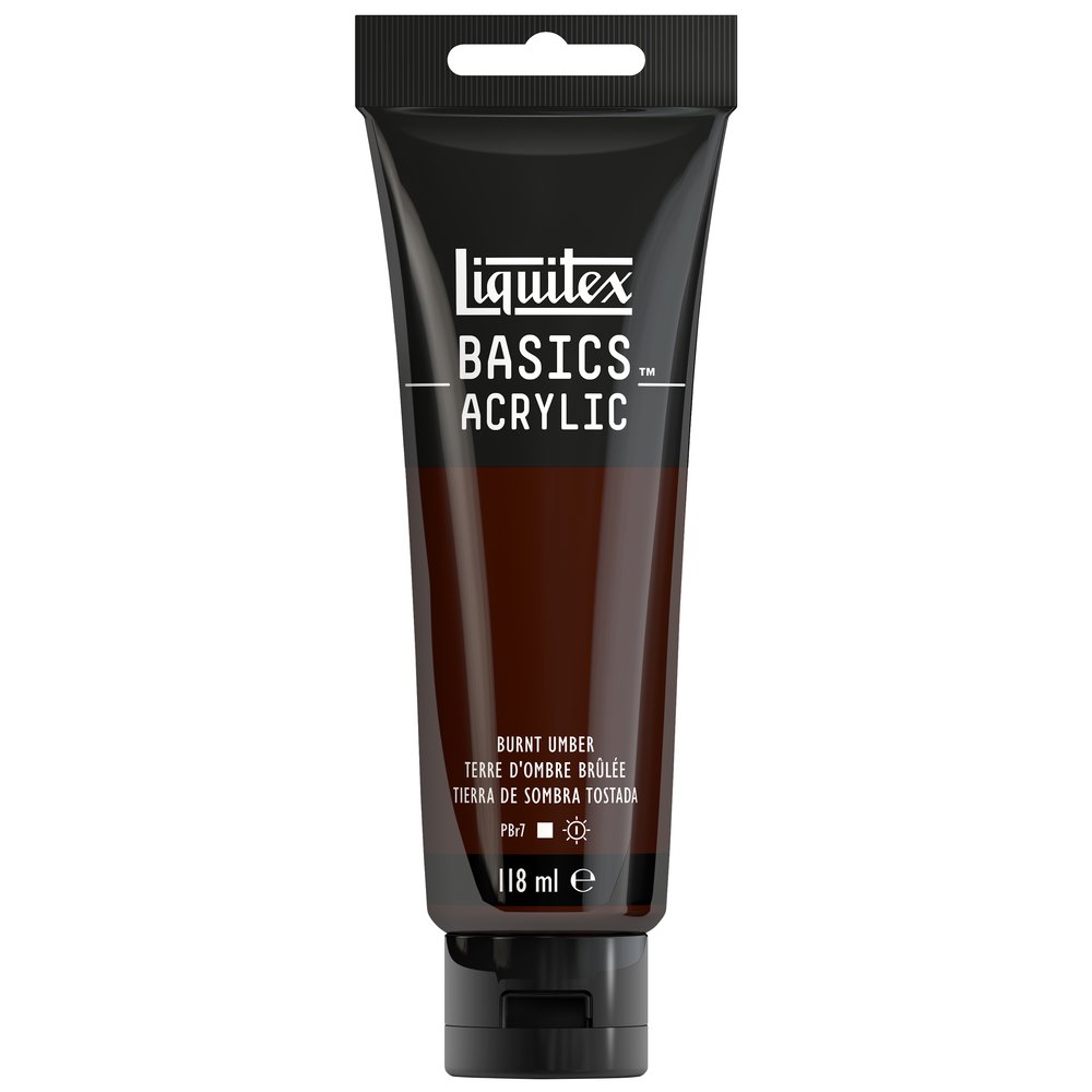 Image of Akrylfärg Liquitex Basics 118ml  Burnt umber 128 (3F) * 1046128 887452049401