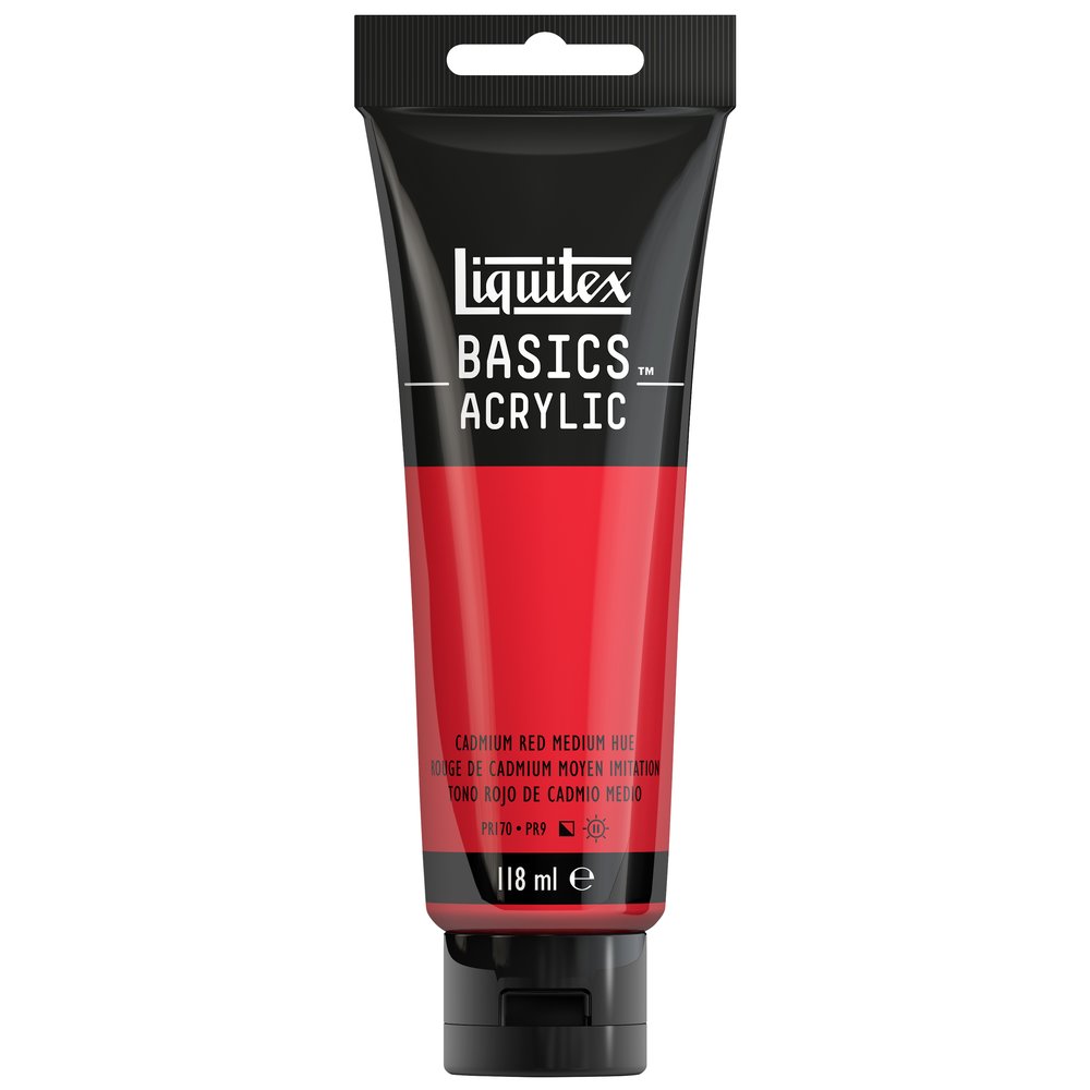 Image of Akrylfärg Liquitex Basics 118ml  Cadmium red medium hue 151 (3F) 1046151 887452049418