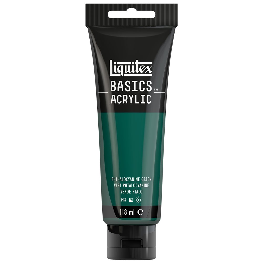 Image of Akrylfärg Liquitex Basics 118ml  Phthalocyanine green 317 (3F) * 1046317 887452049524
