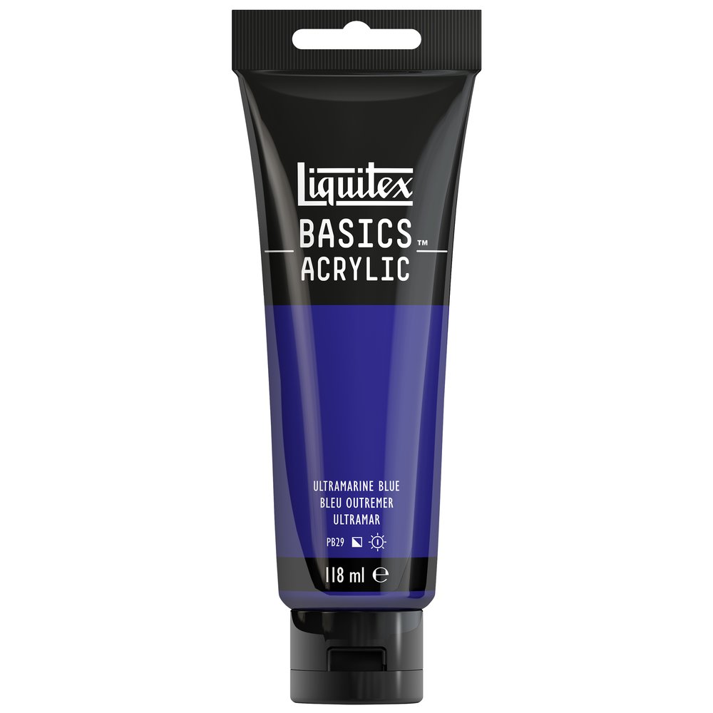 Image of Akrylfärg Liquitex Basics 118ml  Ultramarine blue 380 (3F) * 1046380 887452049562